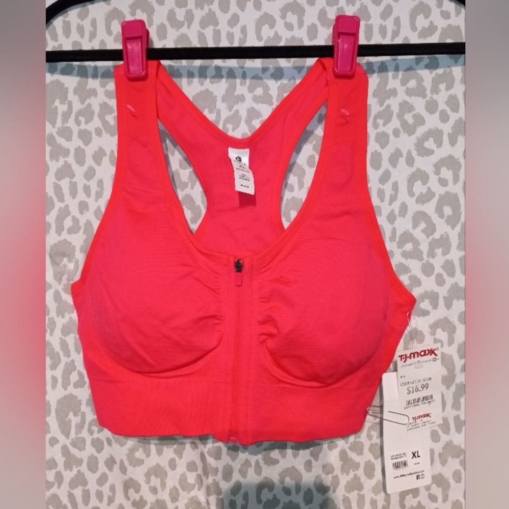 Front Zip Sports Bra